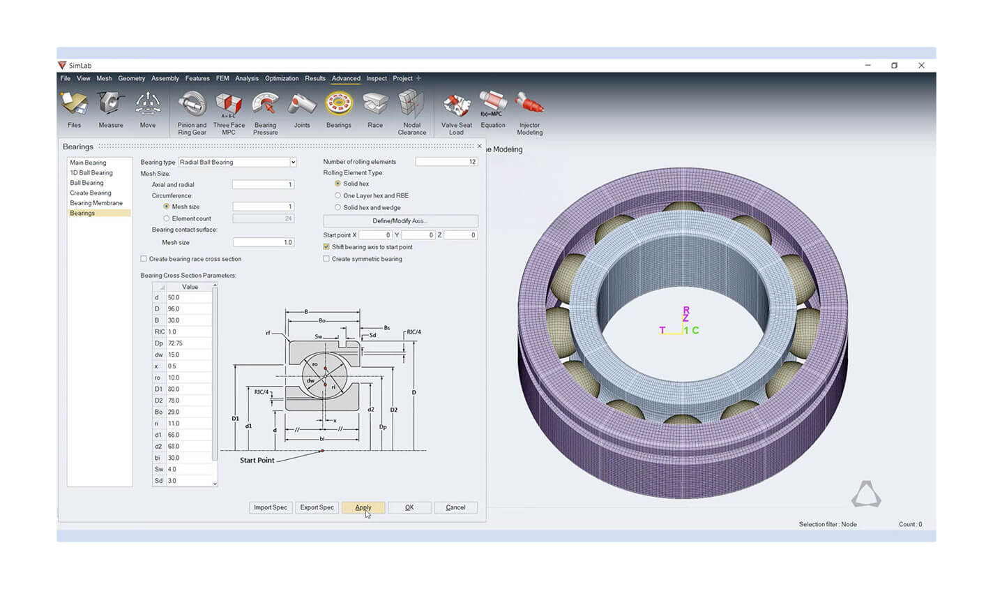 SmartCAE - Altair SimLab - Funzionalità principali