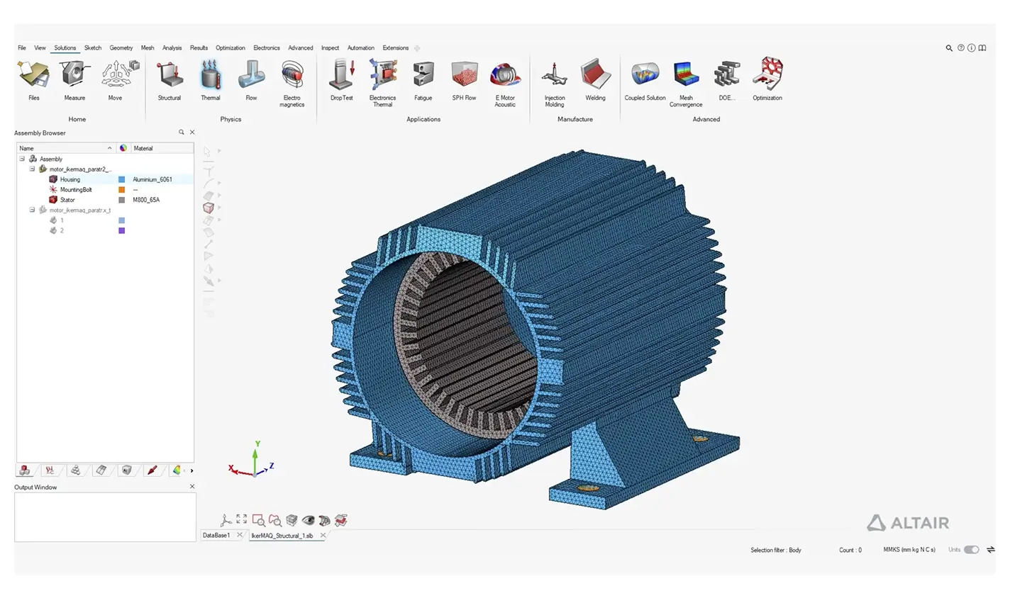 SmartCAE - Altair Hypermesh - Interfaccia Intuitiva per Simulazioni Multidisciplinari