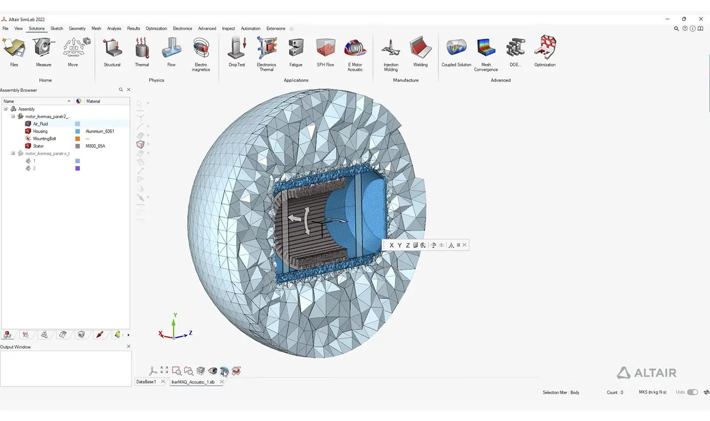 SmartCAE - Altair Hypermesh - Modellazione Multifisica Integrata